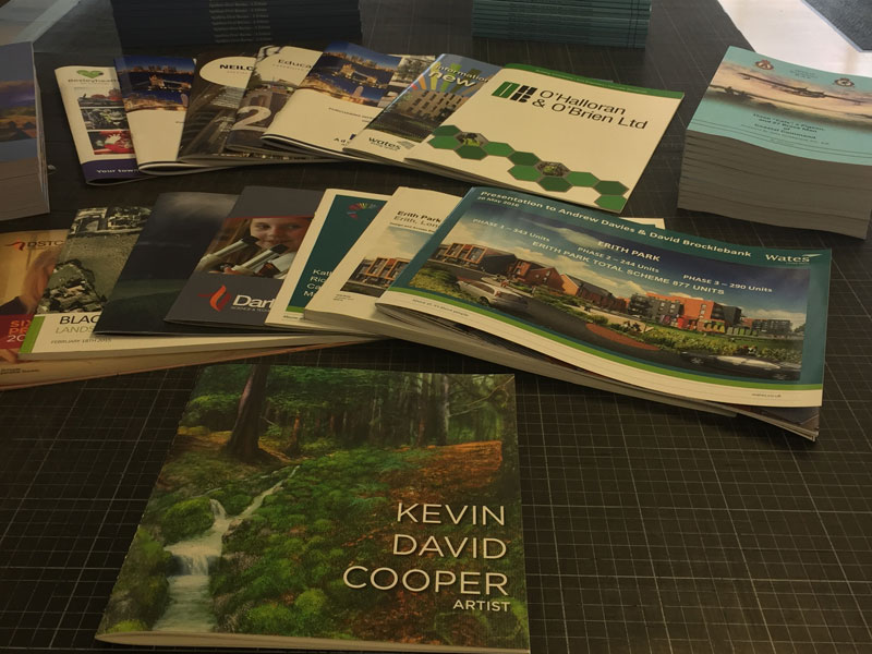A selection of FV Repro brochures