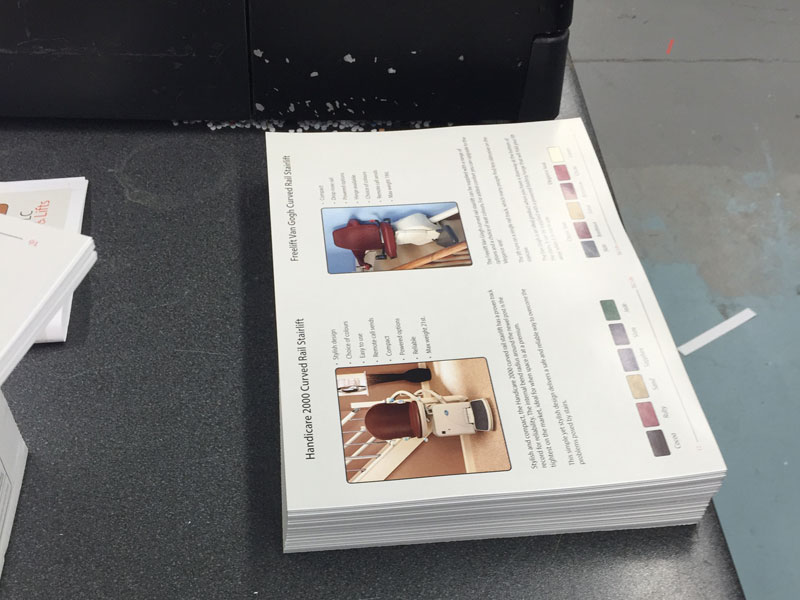 A selection of digital printed brochures